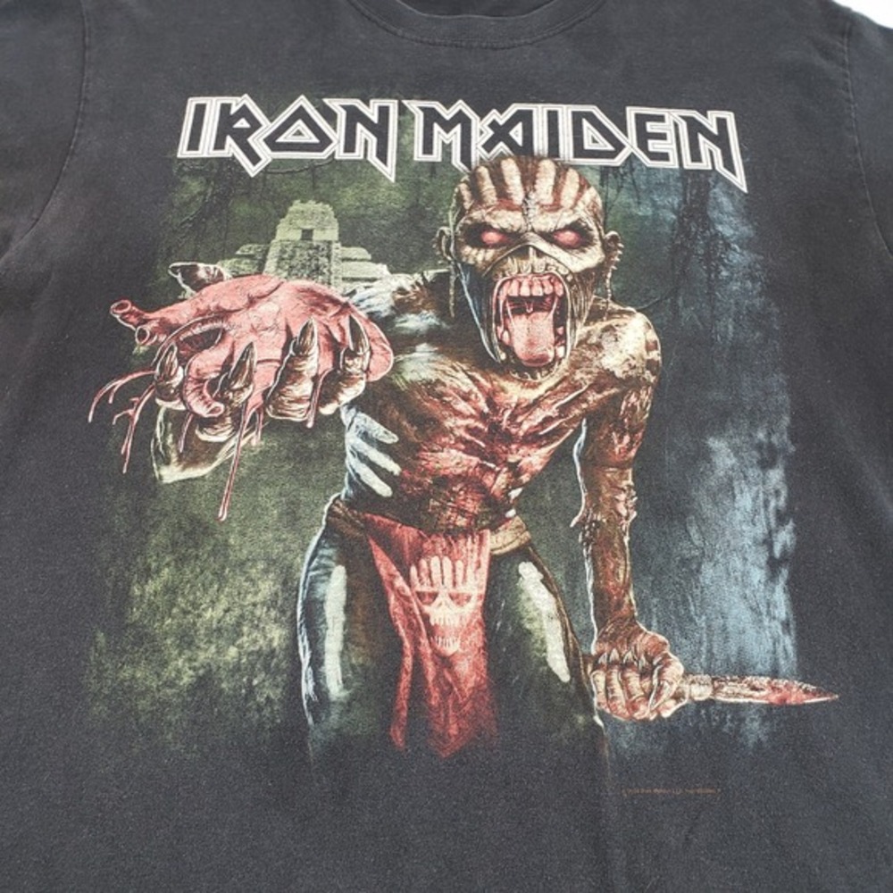 Iron Maiden T-Shirt Mens Medium Black Book of Souls 2016 World Tour Metal Rock - Picture 3 of 13